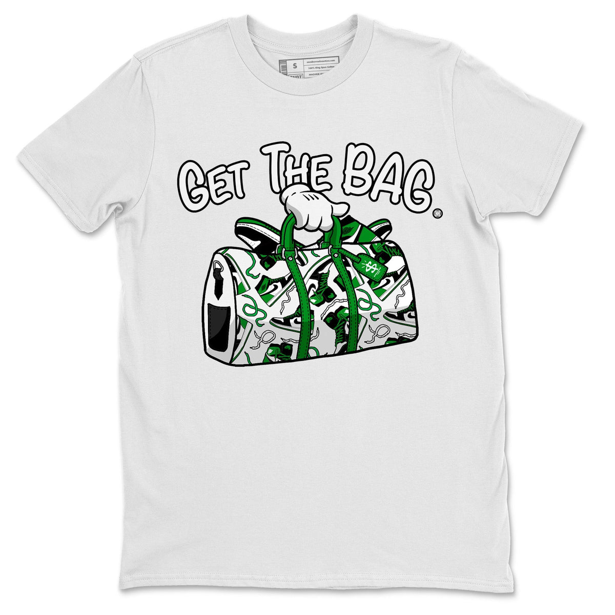 Air Jordan 1 Celtics Shirt To Match Jordans Get The Bag Sneaker Tees Air Jordan 1 Retro Celtics Drip Gear Zone Sneaker Matching Clothing Unisex Shirts White 2