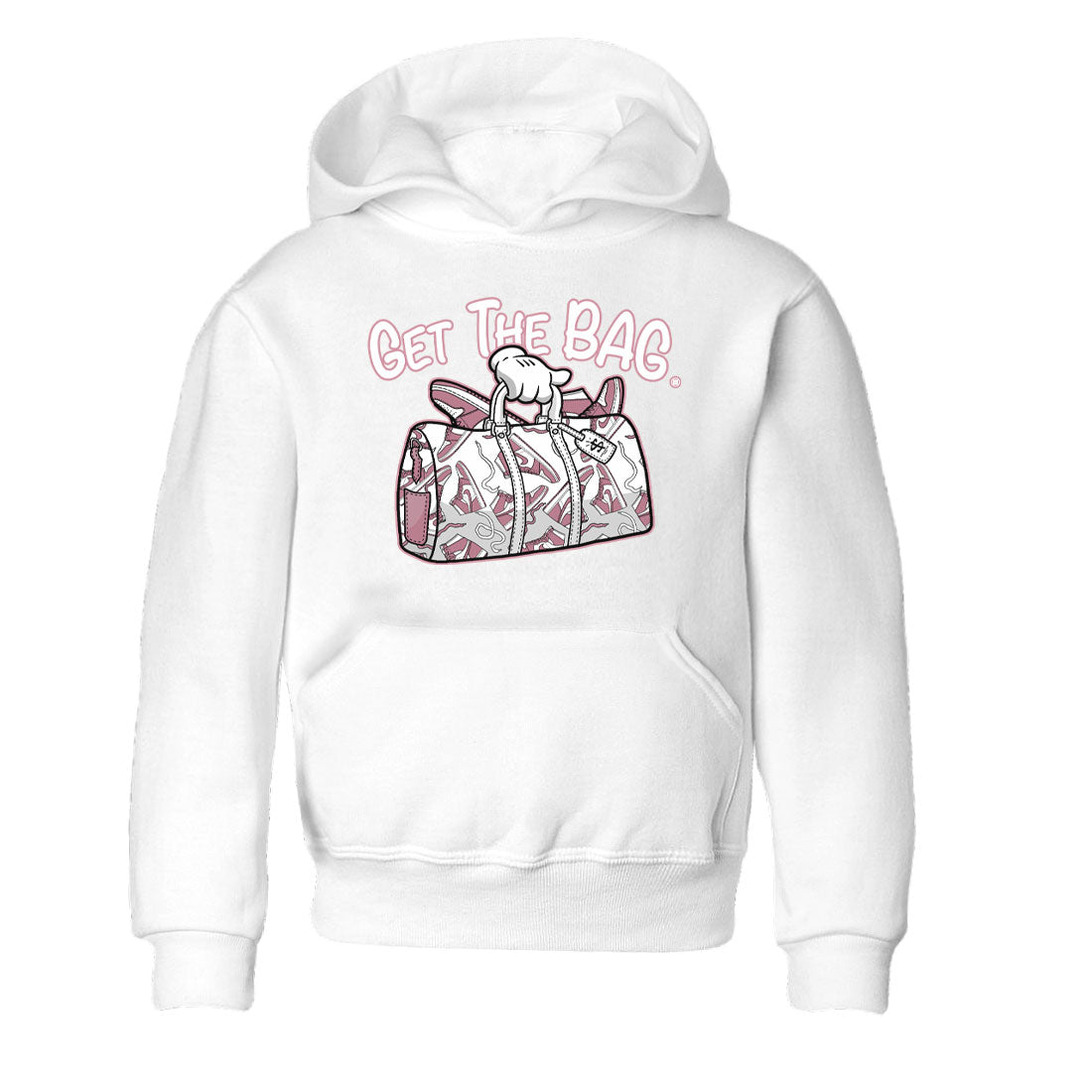Air Jordan 1 Mauve shirt to match jordans Get The Bag crew neck streetwear t-shirt AJ1 High OG Mauve Drip Gear Zone Crew Neck Sneaker Matching TeeBaby Toddler White 2 Sneaker Matching Tee