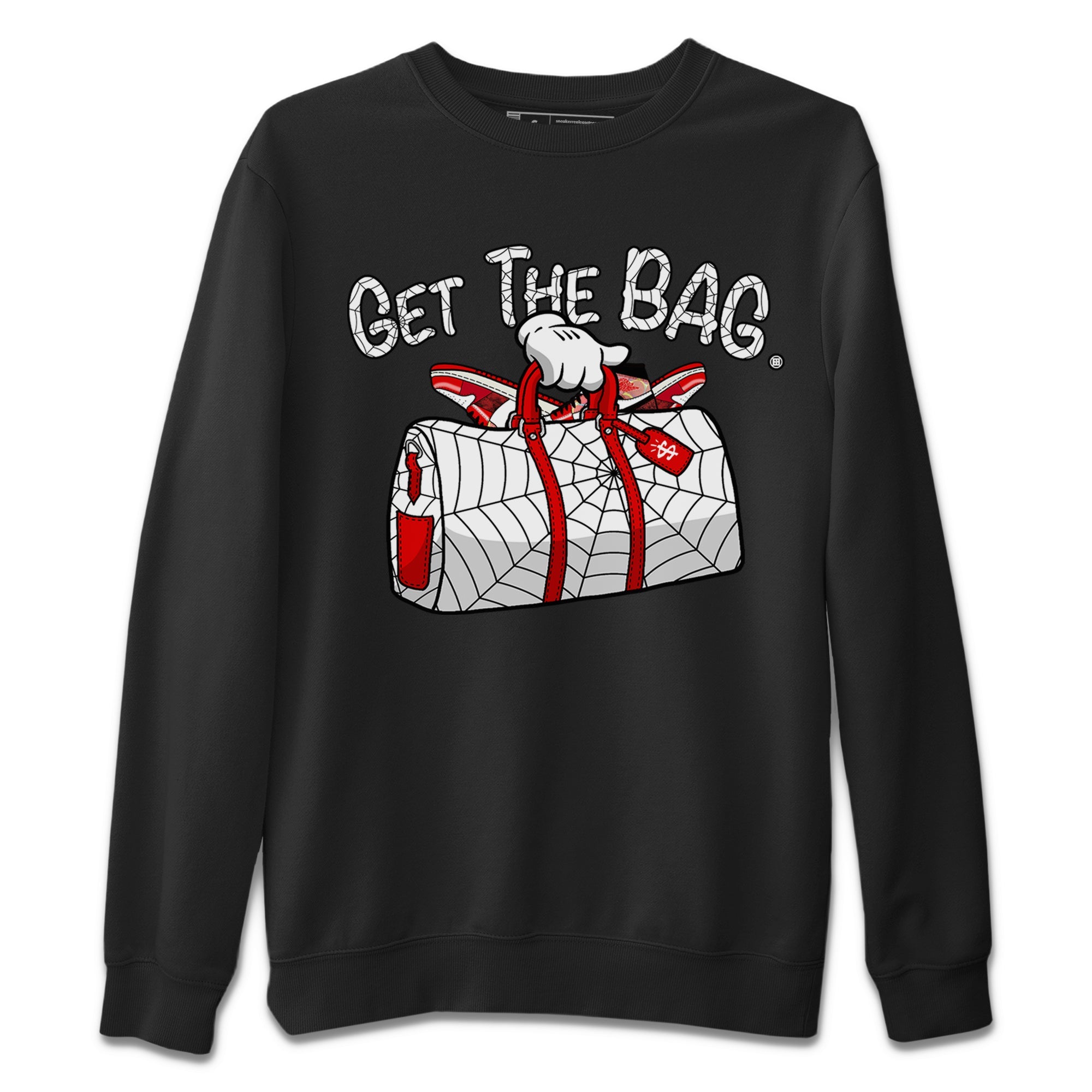 Air Jordan 1 Spider Man Sneaker Match Tees Get The Bag t shirt Air Jordan 1 x Spider Man Shirts Unisex Shirts Black 2