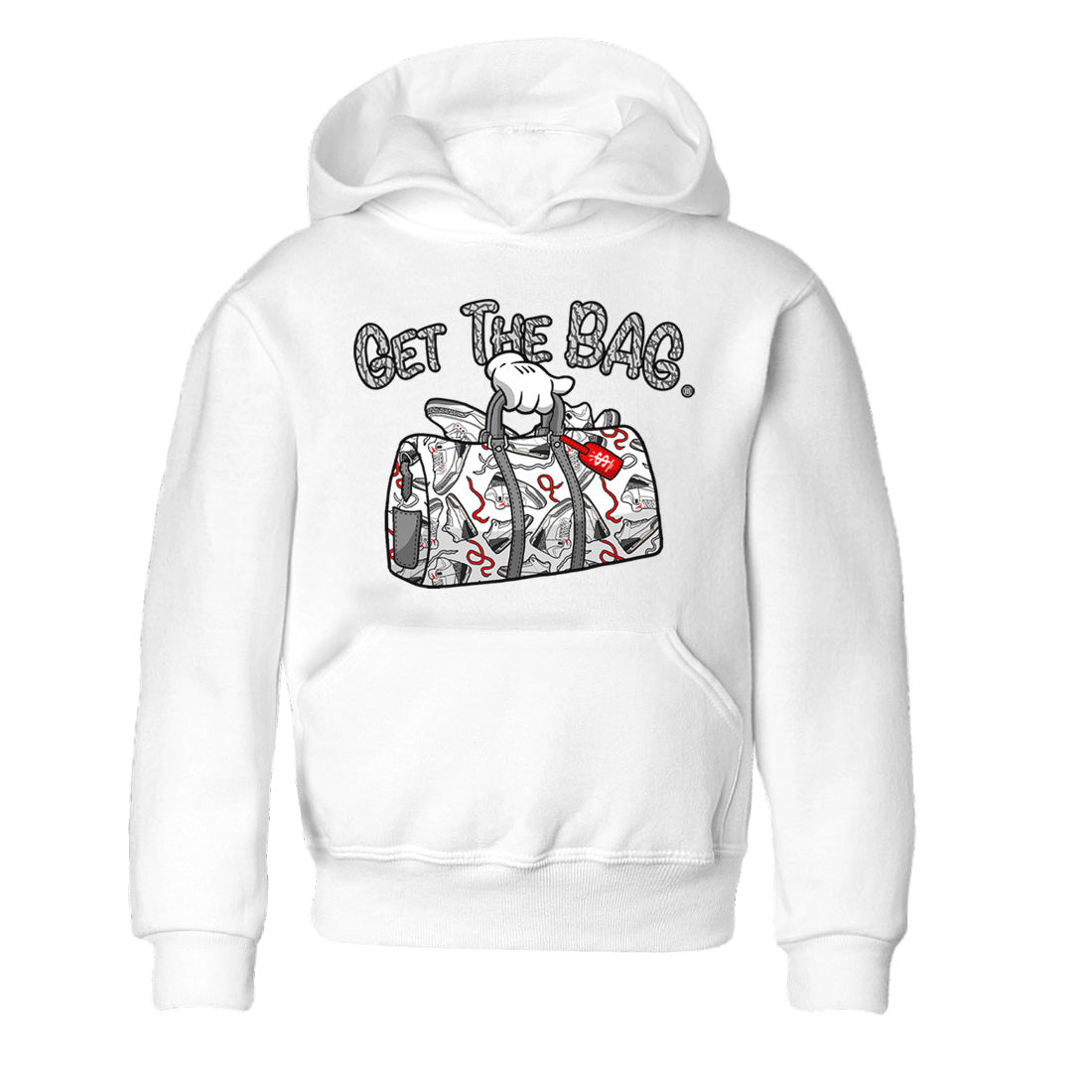 Air Jordan 3 White Cement Shirt To Match Jordans Get The Bag Sneaker Tees Air Jordan 3 Retro White Cement Drip Gear Zone Sneaker Matching Clothing Kids Shirts White 2