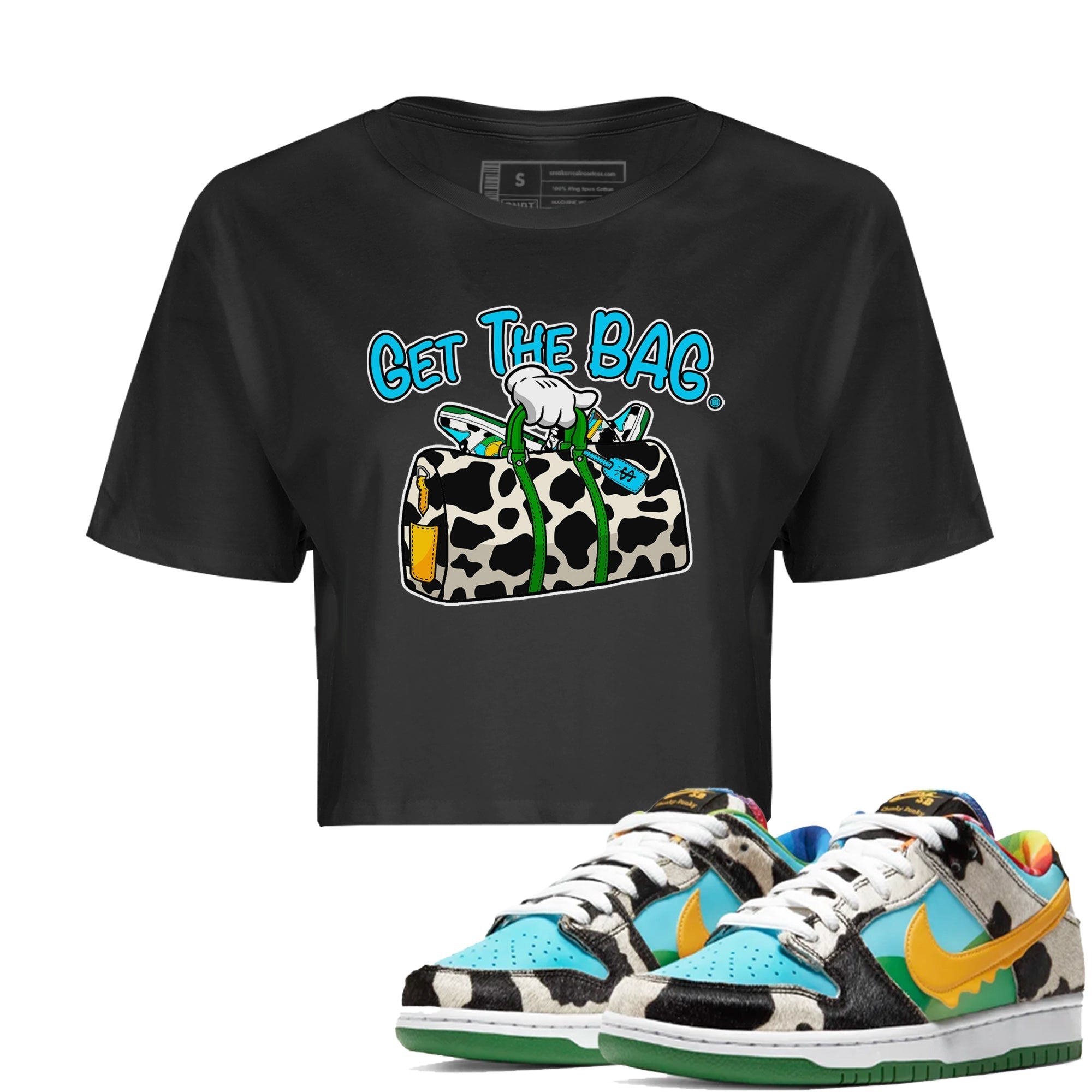 Dunk Chunky Dunky Tee Get The Bag Streetwear Sneaker Shirt Dunk Chunky Dunky Sneaker Release Tees Women's Shirts Black 1