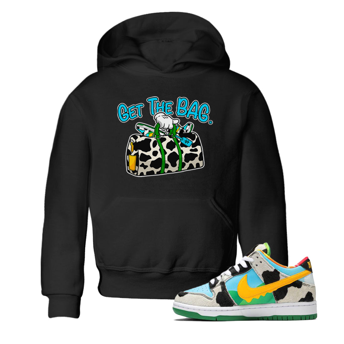 Dunk Chunky Dunky Tee Get The Bag Streetwear Sneaker Shirt Dunk Chunky Dunky Sneaker Release Tees Kids Shirts Black 1