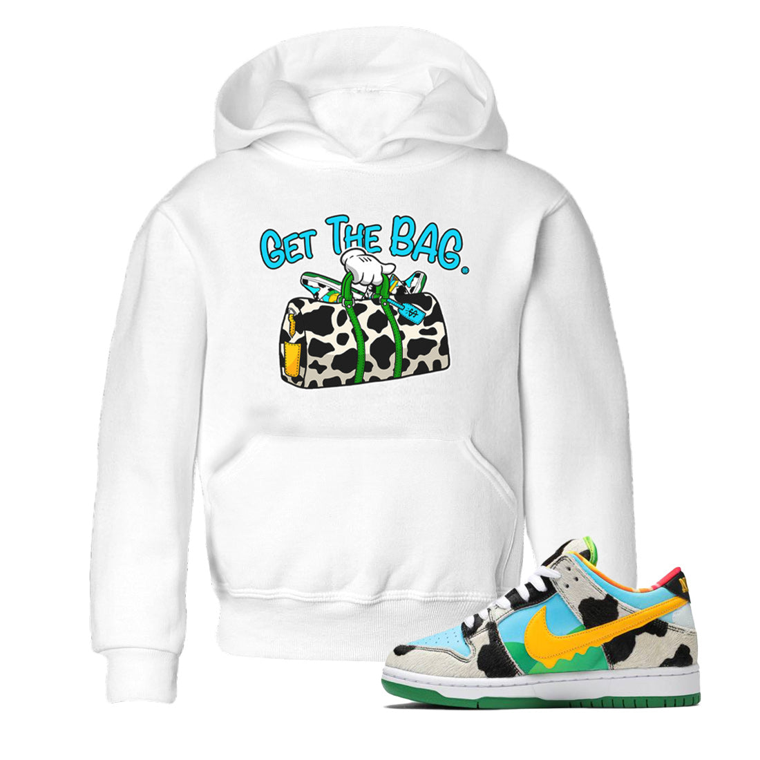Dunk Chunky Dunky Tee Get The Bag Streetwear Sneaker Shirt Dunk Chunky Dunky Sneaker Release Tees Kids Shirts White 1
