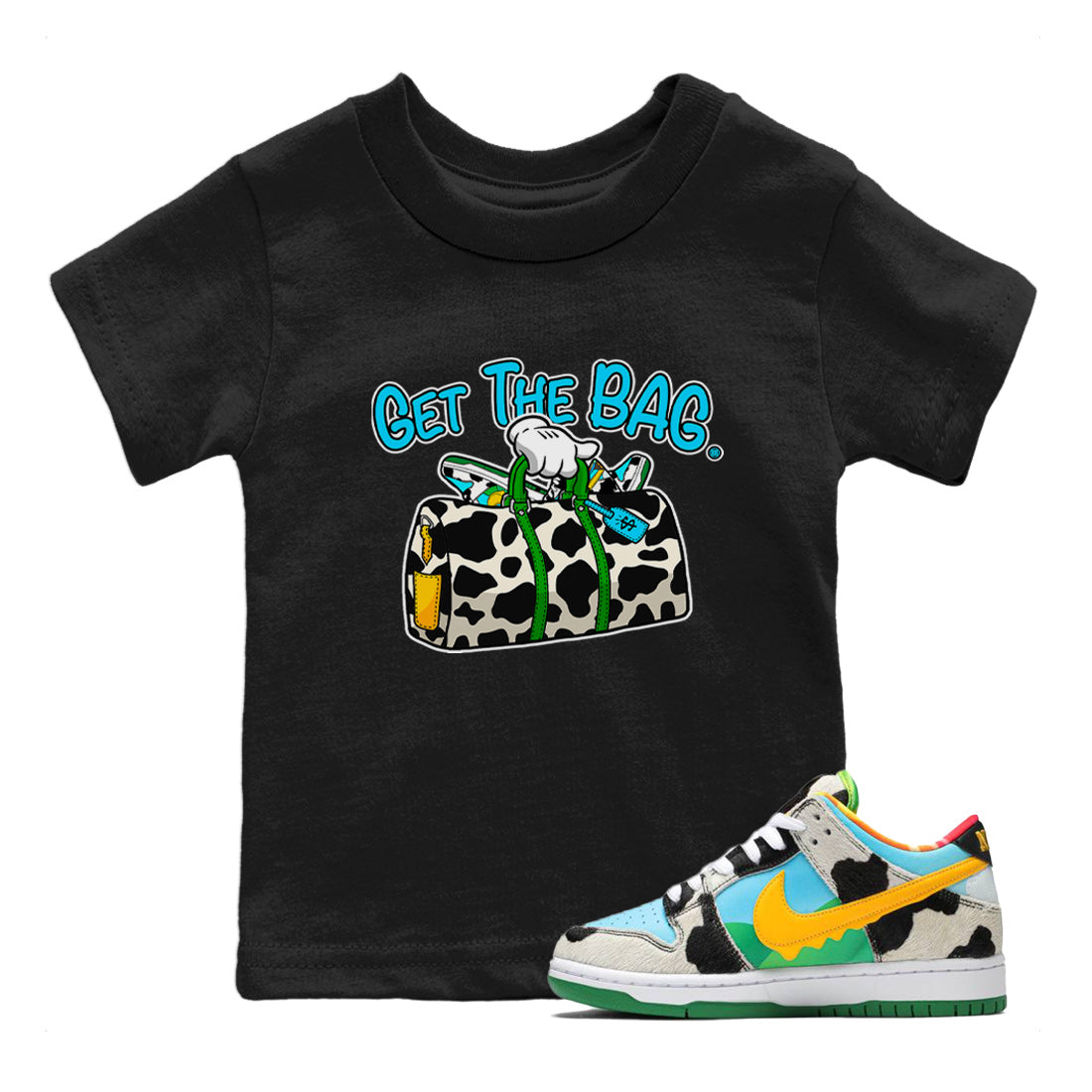 Dunk Chunky Dunky Tee Get The Bag Streetwear Sneaker Shirt Dunk Chunky Dunky Sneaker Release Tees Kids Shirts Black 1