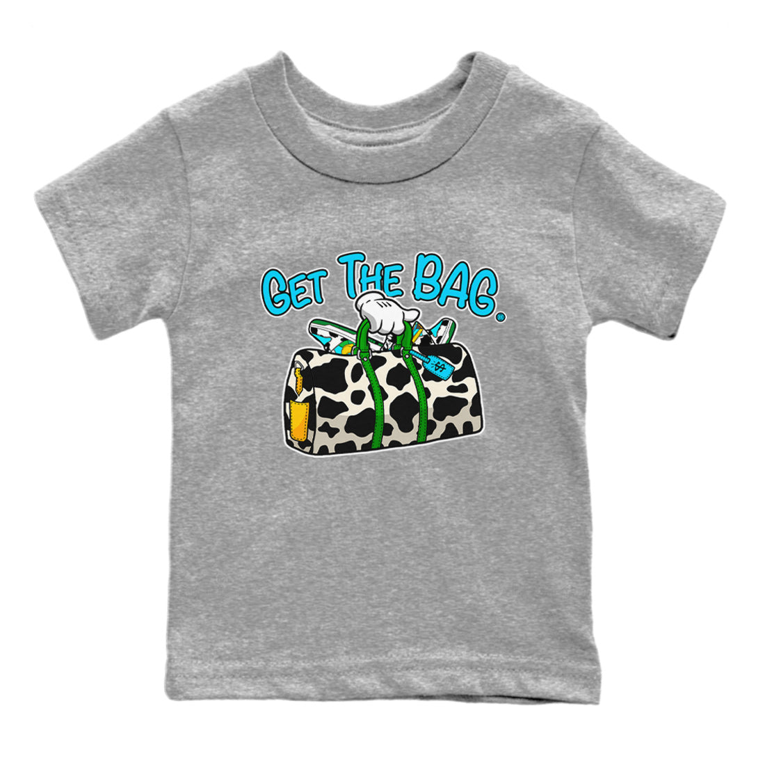 Dunk Chunky Dunky Tee Get The Bag Streetwear Sneaker Shirt Dunk Chunky Dunky Sneaker Release Tees Kids Shirts Heather Grey 2