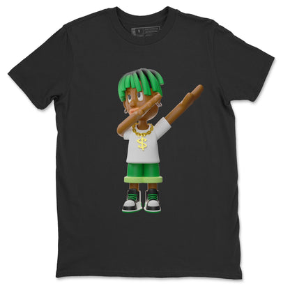 Air Jordan 1 Celtics Sneaker Tees Drip Gear Zone Get'em Boy Sneaker Tees AJ1 High OG Lucky Green Shirt Unisex Shirts Black 2