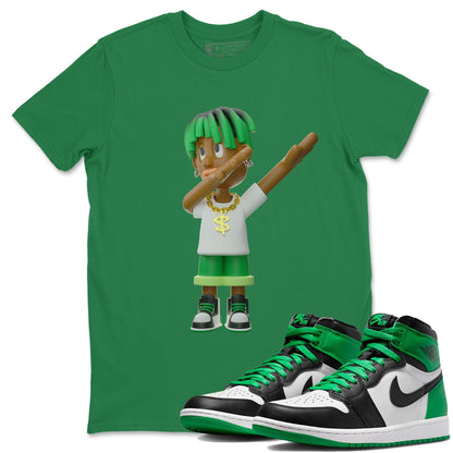 Air Jordan 1 Celtics Sneaker Tees Drip Gear Zone Get'em Boy Sneaker Tees AJ1 High OG Lucky Green Shirt Unisex Shirts Kelly Green 1