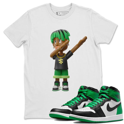 Air Jordan 1 Celtics Sneaker Tees Drip Gear Zone Get'em Boy Sneaker Tees AJ1 High OG Lucky Green Shirt Unisex Shirts White 1
