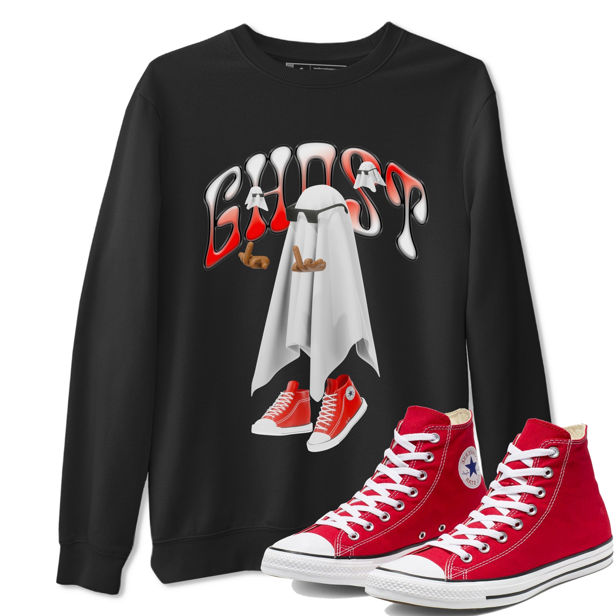 Converse High Top Red shirt to match sneakers Ghost Gang sneaker tees Shoes Match Converse High Top Red Drip Gear Zone Sneaker Tee Unisex Black 1 T-Shirt