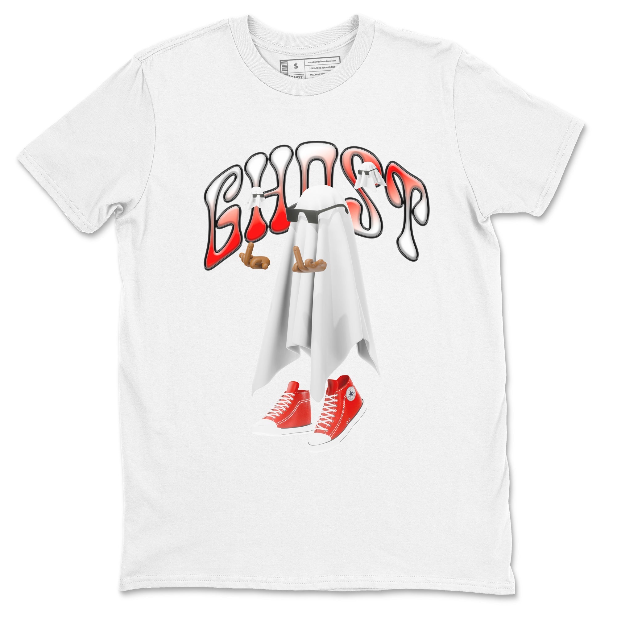 Converse High Top Red shirt to match sneakers Ghost Gang sneaker tees Shoes Match Converse High Top Red Drip Gear Zone Sneaker Tee Unisex White 2 T-Shirt