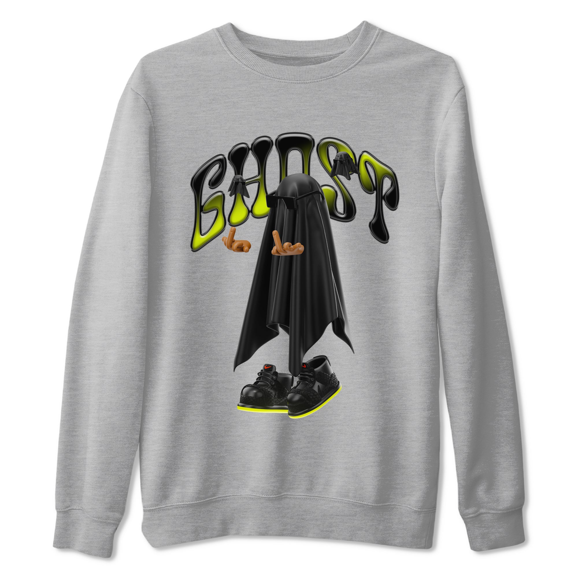 Dunk Halloween shirt to match jordans Ghost Gang sneaker tees halloween horror nights Nike Dunk Halloween Drip Gear Zone Unisex Crew Neck Tee Heather Grey 2 T-Shirt