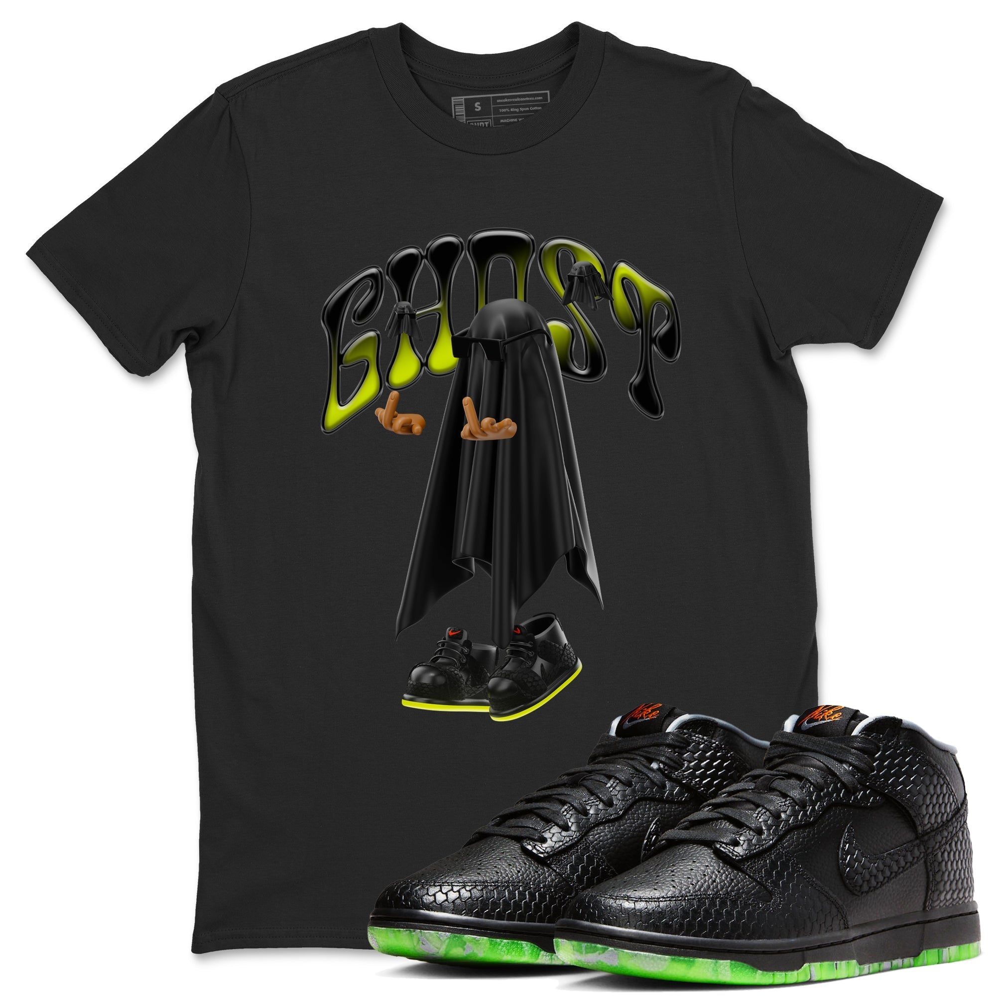 Dunk Halloween shirt to match jordans Ghost Gang sneaker tees halloween horror nights Nike Dunk Halloween Drip Gear Zone Unisex Crew Neck Tee Black 1 T-Shirt