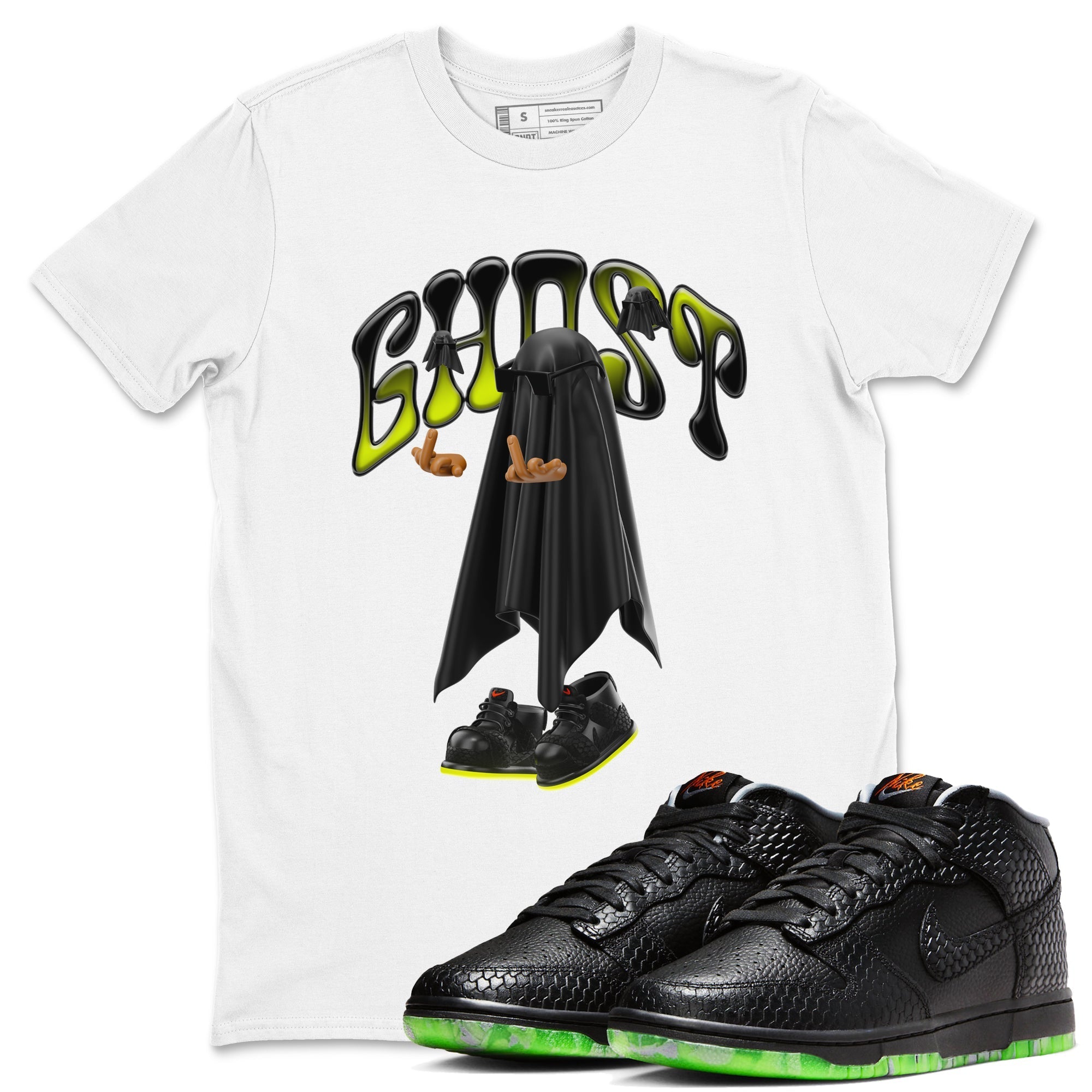 Dunk Halloween shirt to match jordans Ghost Gang sneaker tees halloween horror nights Nike Dunk Halloween Drip Gear Zone Unisex Crew Neck Tee White 1 T-Shirt