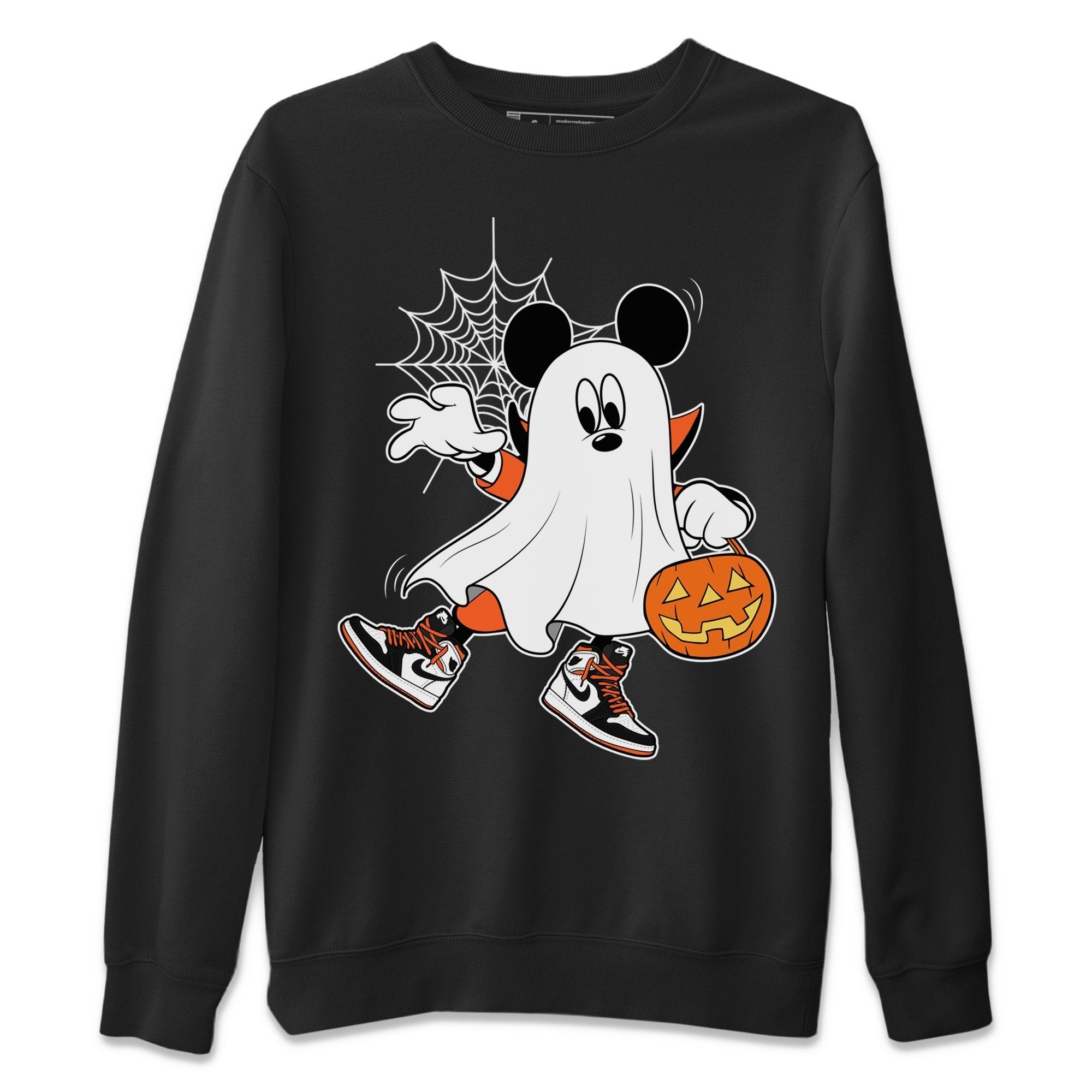 Jordan 1 Electro Orange Sneaker Matching T-Shirt Ghost Mouse Sneaker Tees Jordan 1 Electro Orange Sneaker Release Tees Crew Neck Tees