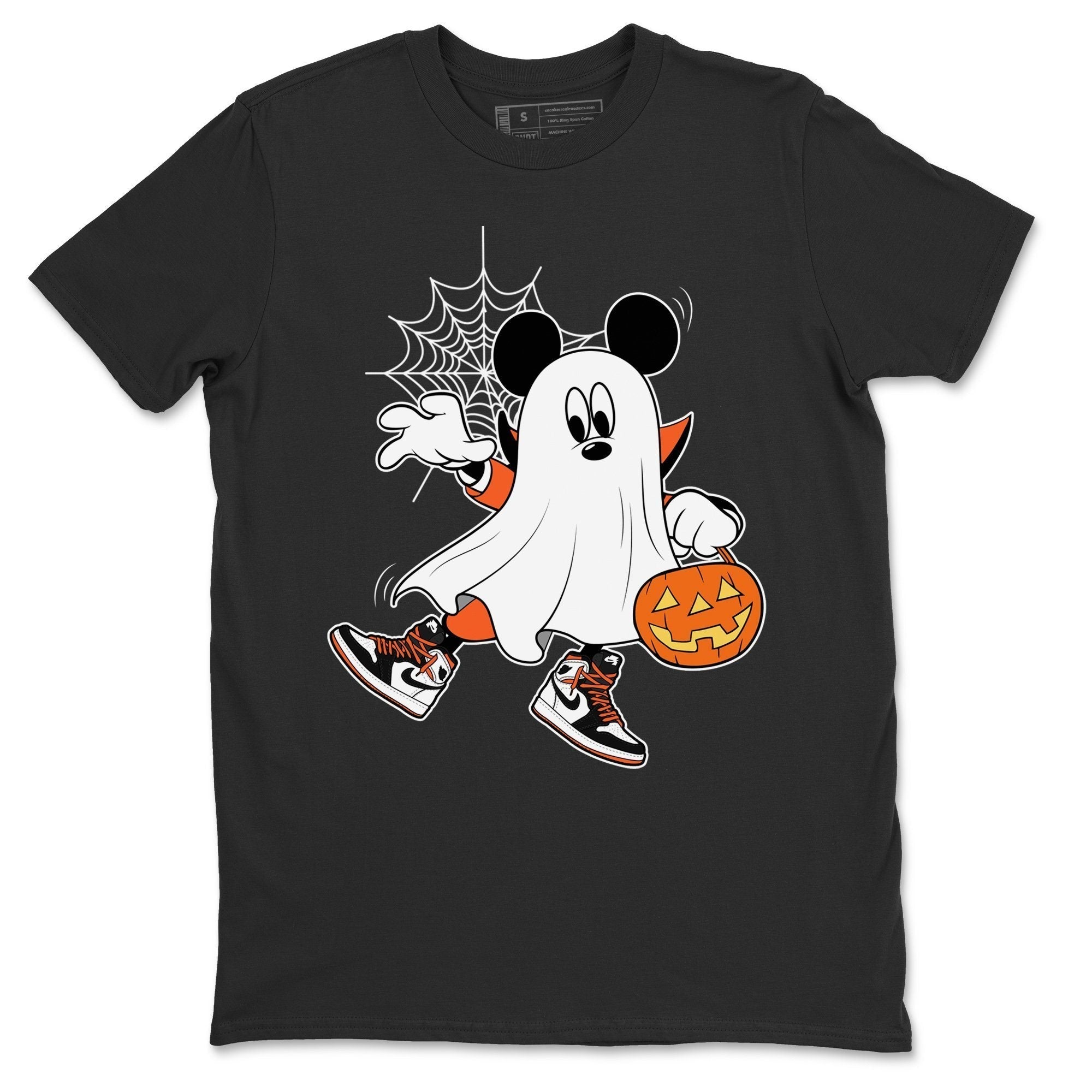 Jordan 1 Electro Orange Sneaker Matching T-Shirt Ghost Mouse Sneaker Tees Jordan 1 Electro Orange Sneaker Release Tees Crew Neck Tees