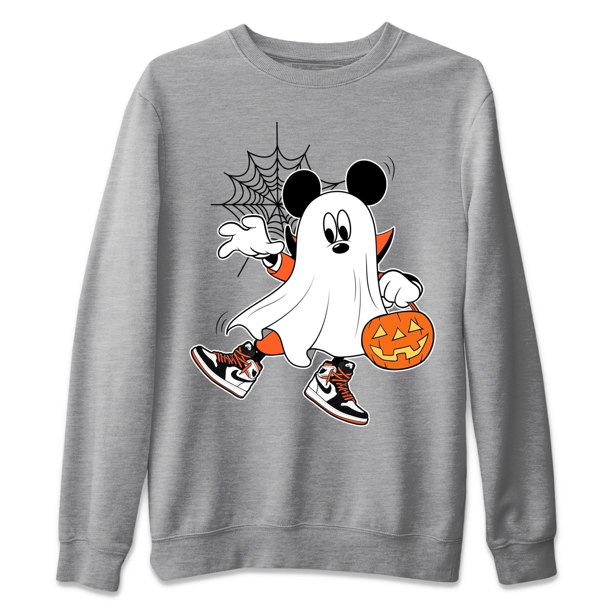 Jordan 1 Electro Orange Sneaker Matching T-Shirt Ghost Mouse Sneaker Tees Jordan 1 Electro Orange Sneaker Release Tees Crew Neck Tees