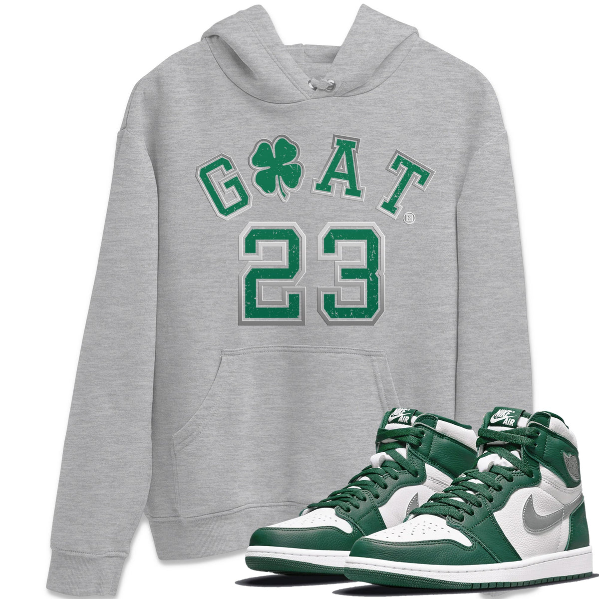 Jordan 1 Gorge Green Sneaker Matching T-Shirt Goat 23 Sneaker Tees Jordan 1 Gorge Green Sneaker Release Tees Crew Neck Tees