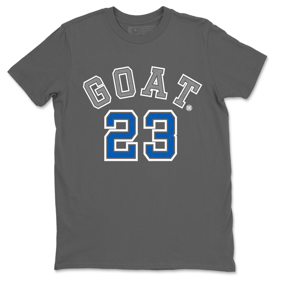 Jordan 1 True Blue Sneaker Matching T-Shirt Goat 23 Sneaker Tees Jordan 1 True Blue Sneaker Release Tees Crew Neck Tees