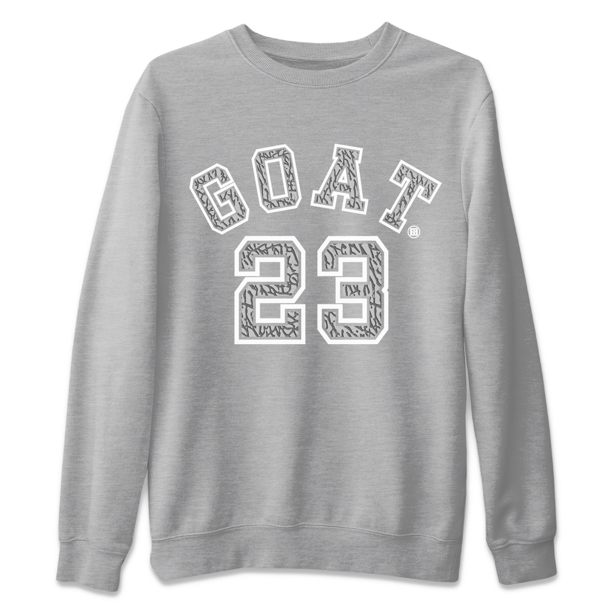 Jordan 1 White Cement Shirt To Match Jordans Goat 23 Sneaker Tees Jordan 1 White Cement Drip Gear Zone Sneaker Matching Clothing Unisex Shirts