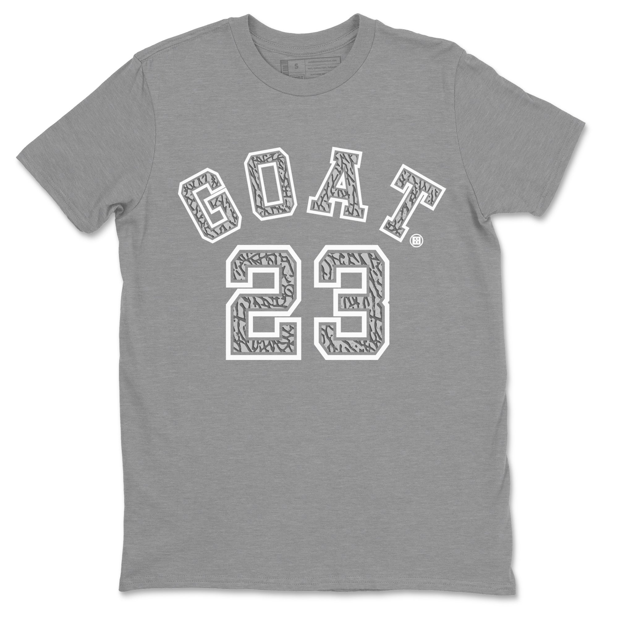 Jordan 1 White Cement Shirt To Match Jordans Goat 23 Sneaker Tees Jordan 1 White Cement Drip Gear Zone Sneaker Matching Clothing Unisex Shirts
