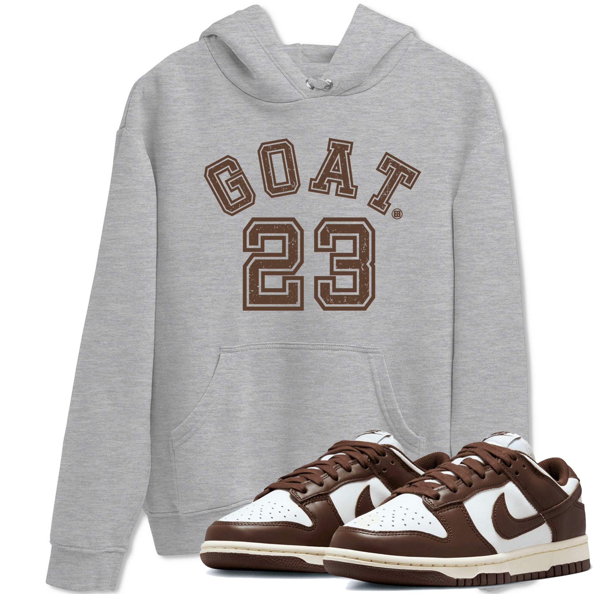 Dunk Low WMNS Cacao Wow sneaker shirt to match jordans Goat 23 sneaker tees Dunk Cacao Wow Drip Gear Zone Crew Neck Unisex Cotton Sneaker T-Shirt Heather Grey 1 T-Shirt