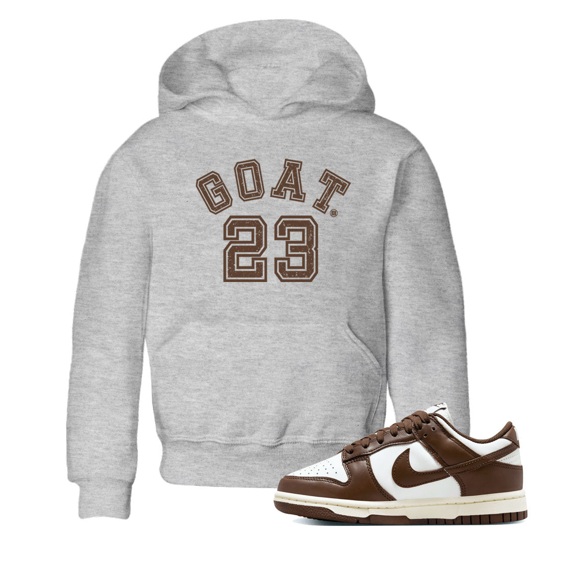 Dunk Low WMNS Cacao Wow sneaker sneaker shirt to match jordans Goat 23 sneaker match tees Dunk Cacao Wow Drip Gear Zone Baby Toddler Heather Grey 1 T-Shirt