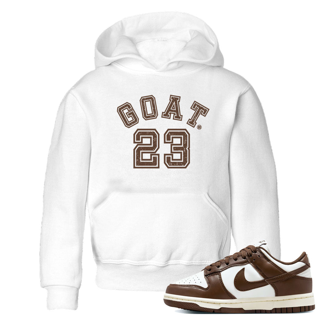Dunk Low WMNS Cacao Wow sneaker sneaker shirt to match jordans Goat 23 sneaker match tees Dunk Cacao Wow Drip Gear Zone Baby Toddler White 1 T-Shirt