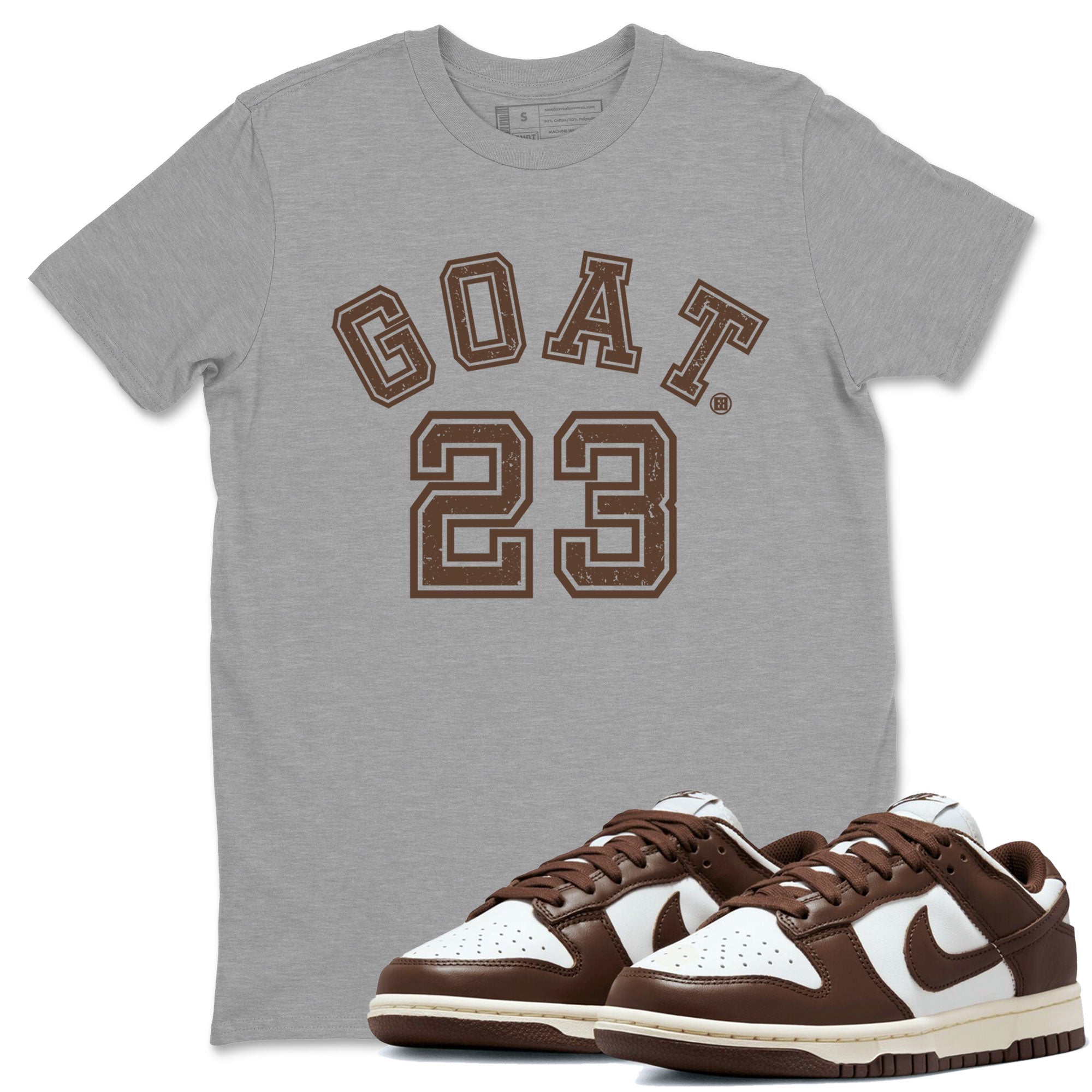 Dunk Low WMNS Cacao Wow sneaker sneaker shirt to match jordans Goat 23 sneaker match tees Dunk Cacao Wow Drip Gear Zones Short Sleeve Unisex Cotton Sneaker Matching T-Shirt Heather Grey 1 T-Shirt