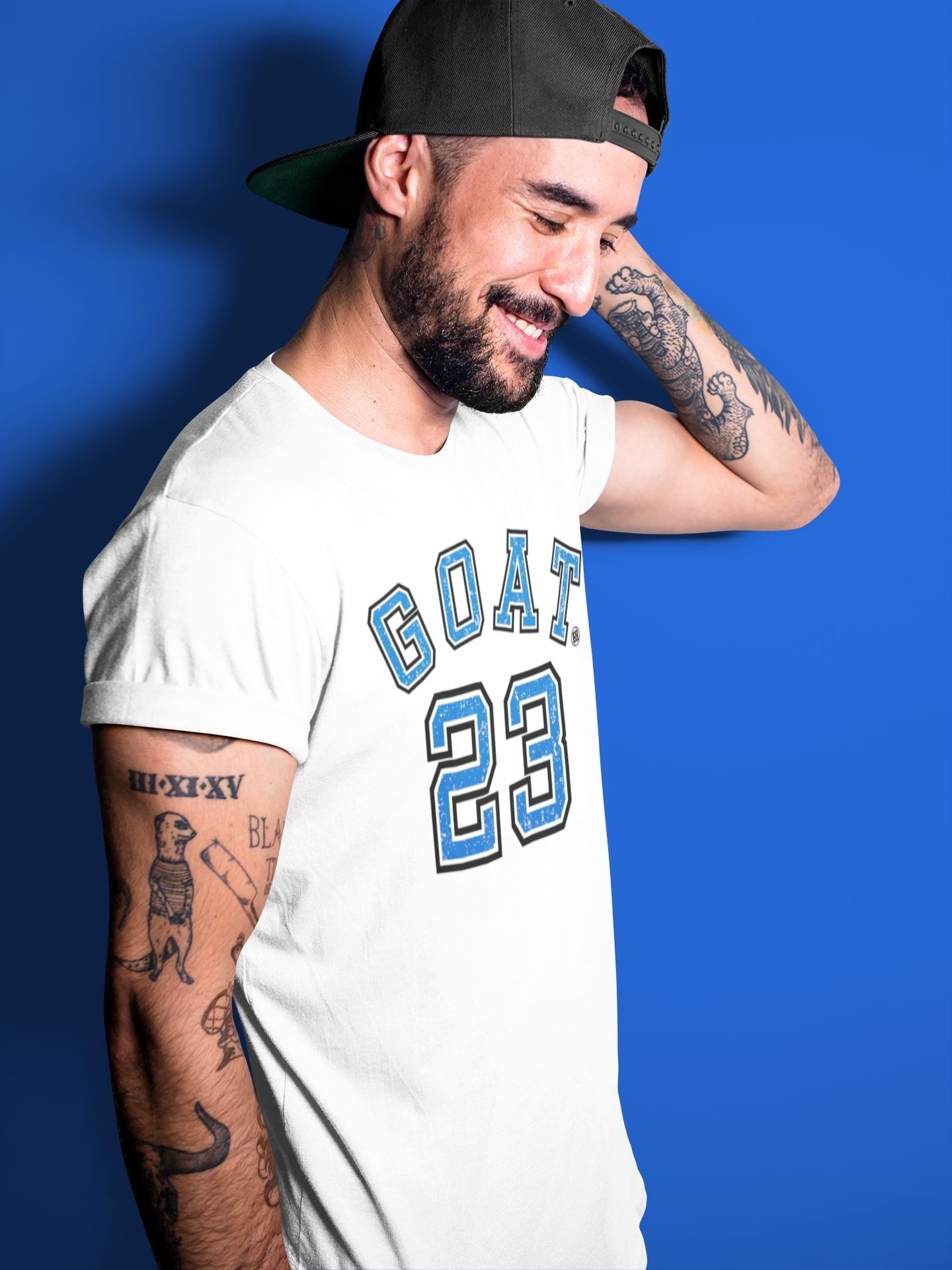 Jordan 1 Dark Marina Blue Sneaker Matching T-Shirt Goat 23 Sneaker Tees Jordan 1 Dark Marina Blue Sneaker Release Tees Crew Neck Tees