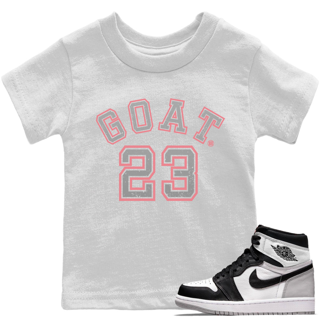 Jordan 1 Stage Haze Sneaker Matching T-Shirt Goat 23 Sneaker Tees Jordan 1 Stage Haze Sneaker Release Tees Kids Shirts