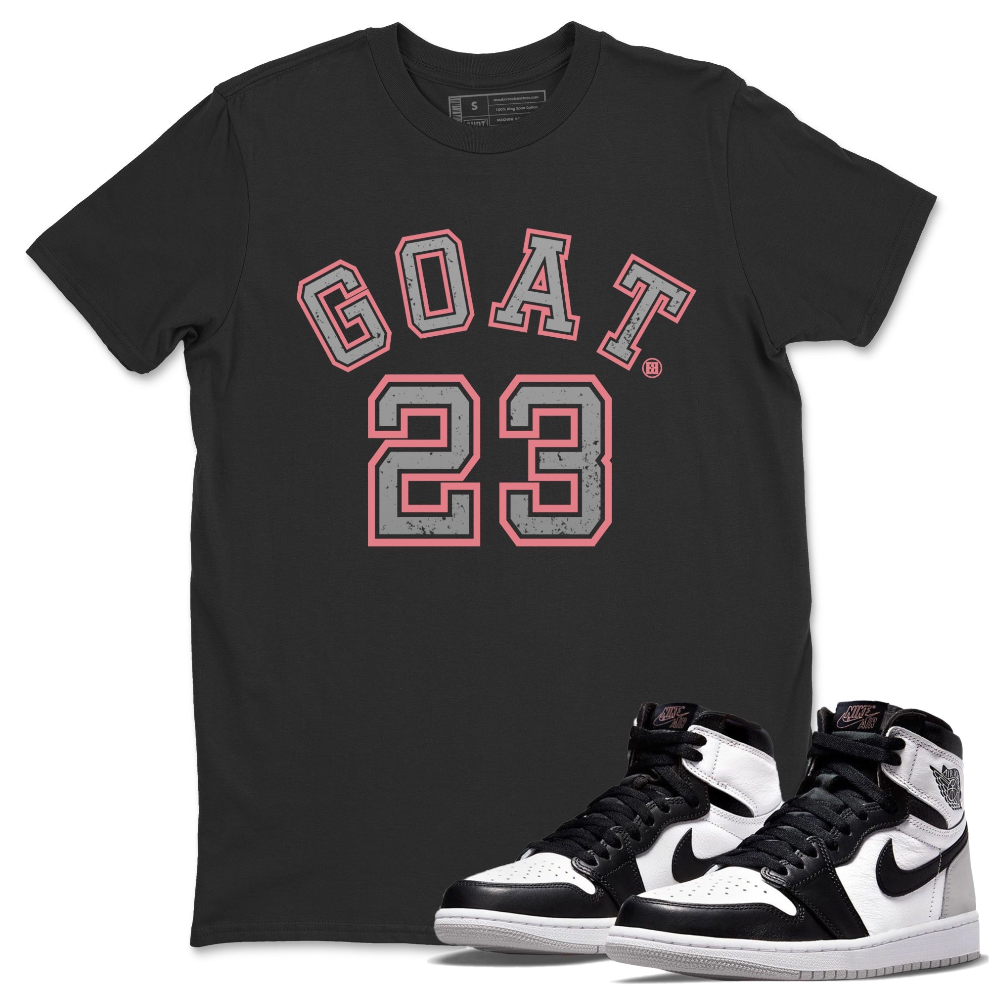 Jordan 1 Stage Haze Sneaker Matching T-Shirt Goat 23 Sneaker Tees Jordan 1 Stage Haze Sneaker Release Tees Crew Neck Tees