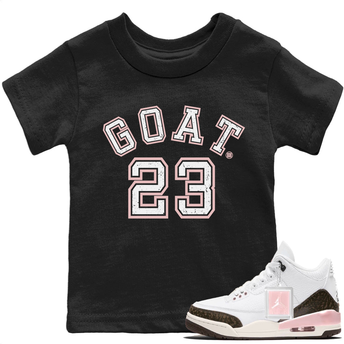Jordan 3 Atmosphere Sneaker Matching T-Shirt Goat 23 Sneaker Tees Jordan 3 Atmosphere Sneaker Release Tees Kids Shirts