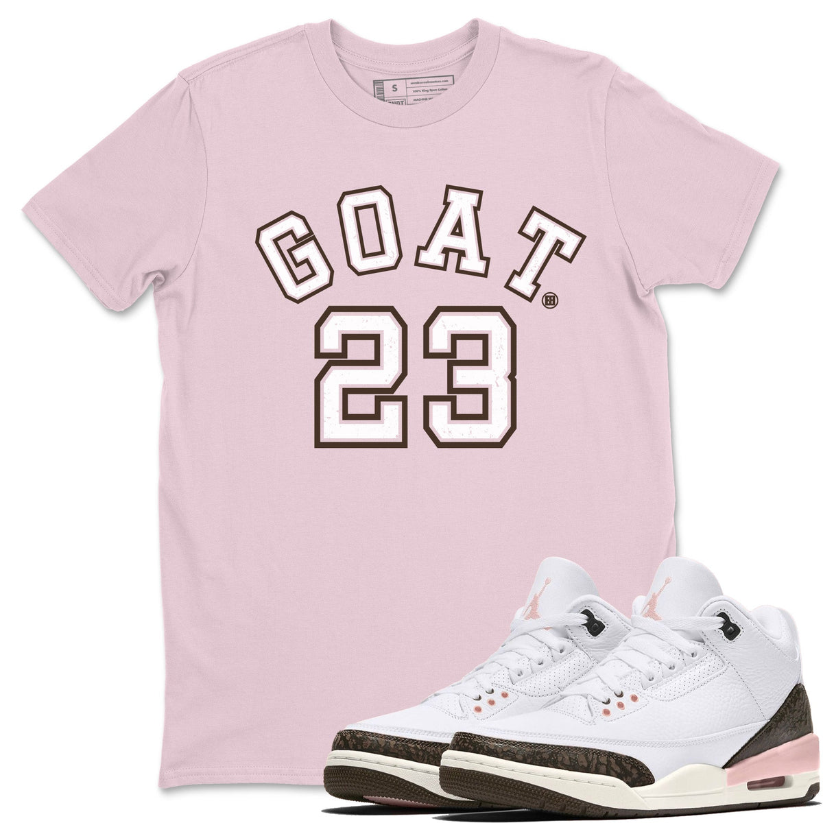 Jordan 3 Atmosphere Sneaker Matching T-Shirt Goat 23 Sneaker Tees Jordan 3 Atmosphere Sneaker Release Tees Crew Neck Tees