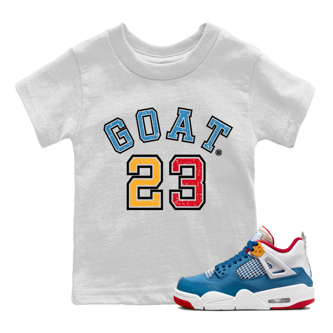 Goat 23 Kids Tops - Air Jordan 1 True Blue
