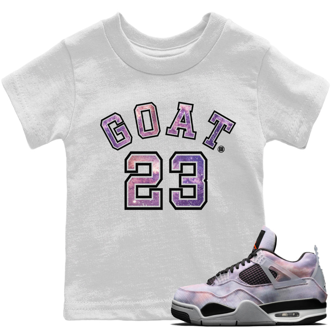 Jordan 4 Zen Master Sneaker Matching T-Shirt Goat 23 Sneaker Tees Jordan 4 Zen Master Sneaker Release Tees Kids Shirts