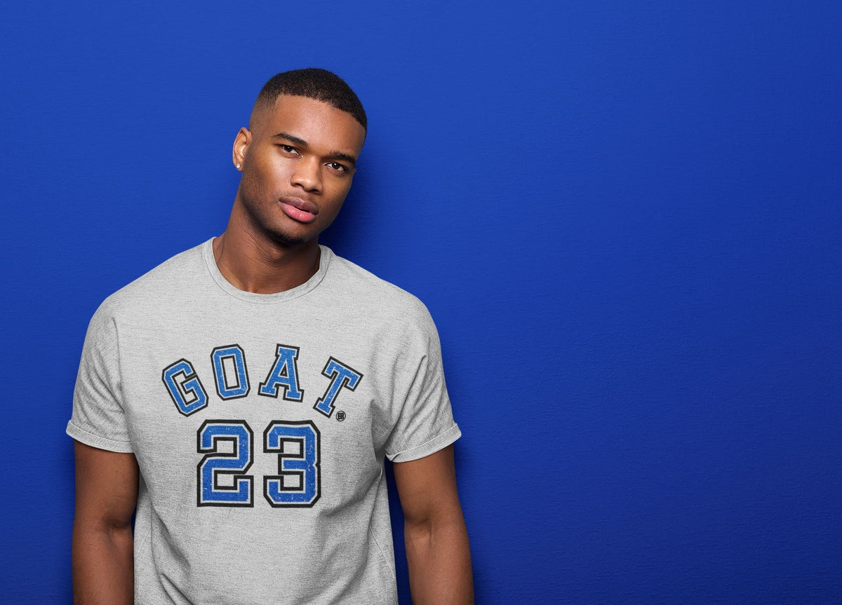 Jordan 5 Racer Blue Sneaker Matching T-Shirt Goat 23 Sneaker Tees Jordan 5 Racer Blue Sneaker Release Tees Crew Neck Tees