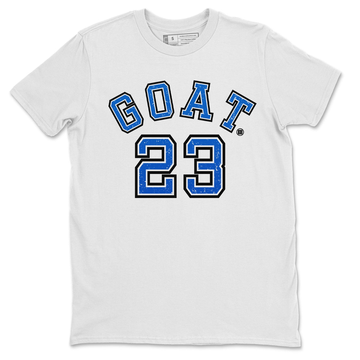 Jordan 5 Racer Blue Sneaker Matching T-Shirt Goat 23 Sneaker Tees Jordan 5 Racer Blue Sneaker Release Tees Crew Neck Tees
