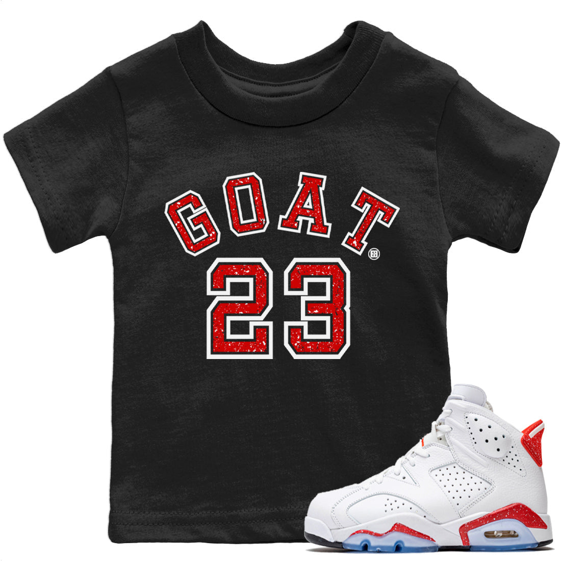 Jordan 6 Red Velvet Cookies Shirt To Match Jordans Goat 23 Sneaker Tees Jordan 6 Red Velvet Cookies Drip Gear Zone Sneaker Matching Clothing Kids Shirts