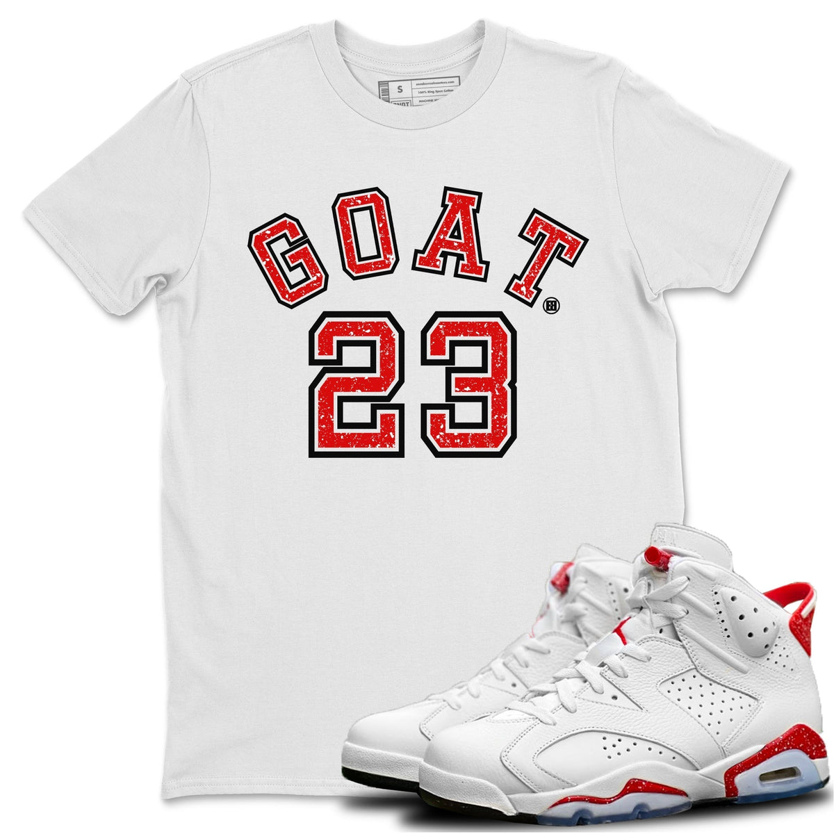 Jordan 6 Red Velvet Cookies Shirt To Match Jordans Goat 23 Sneaker Tees Jordan 6 Red Velvet Cookies Drip Gear Zone Sneaker Matching Clothing Unisex Shirts