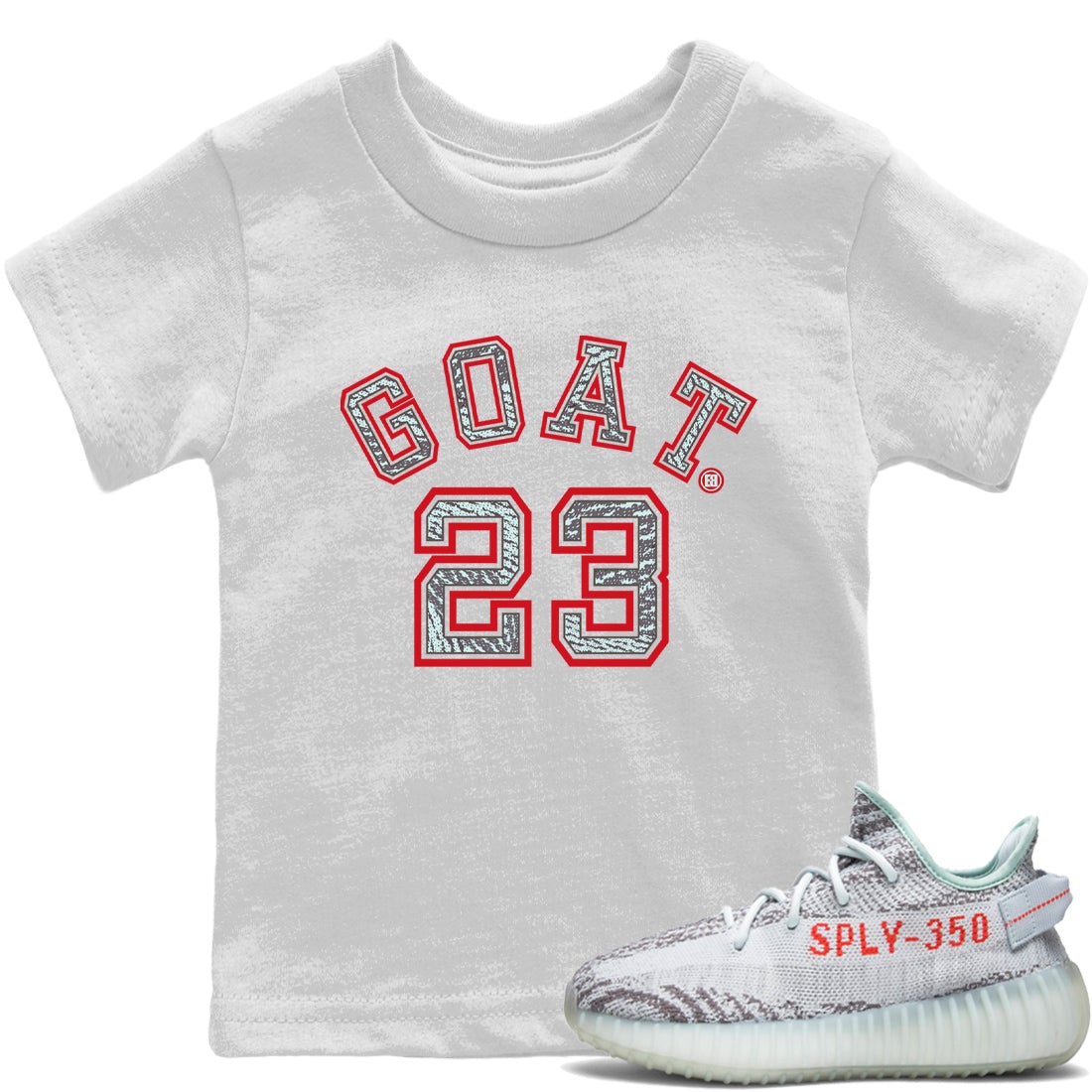 Yeezy 350 Blue Tint Shirt To Match Jordans Goat 23 Sneaker Tees Yeezy 350 Blue Tint Drip Gear Zone Sneaker Matching Clothing Kids Shirts