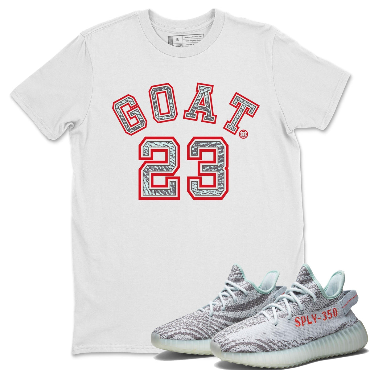 Yeezy 350 Blue Tint Shirt To Match Jordans Goat 23 Sneaker Tees Yeezy 350 Blue Tint Drip Gear Zone Sneaker Matching Clothing Unisex Shirts