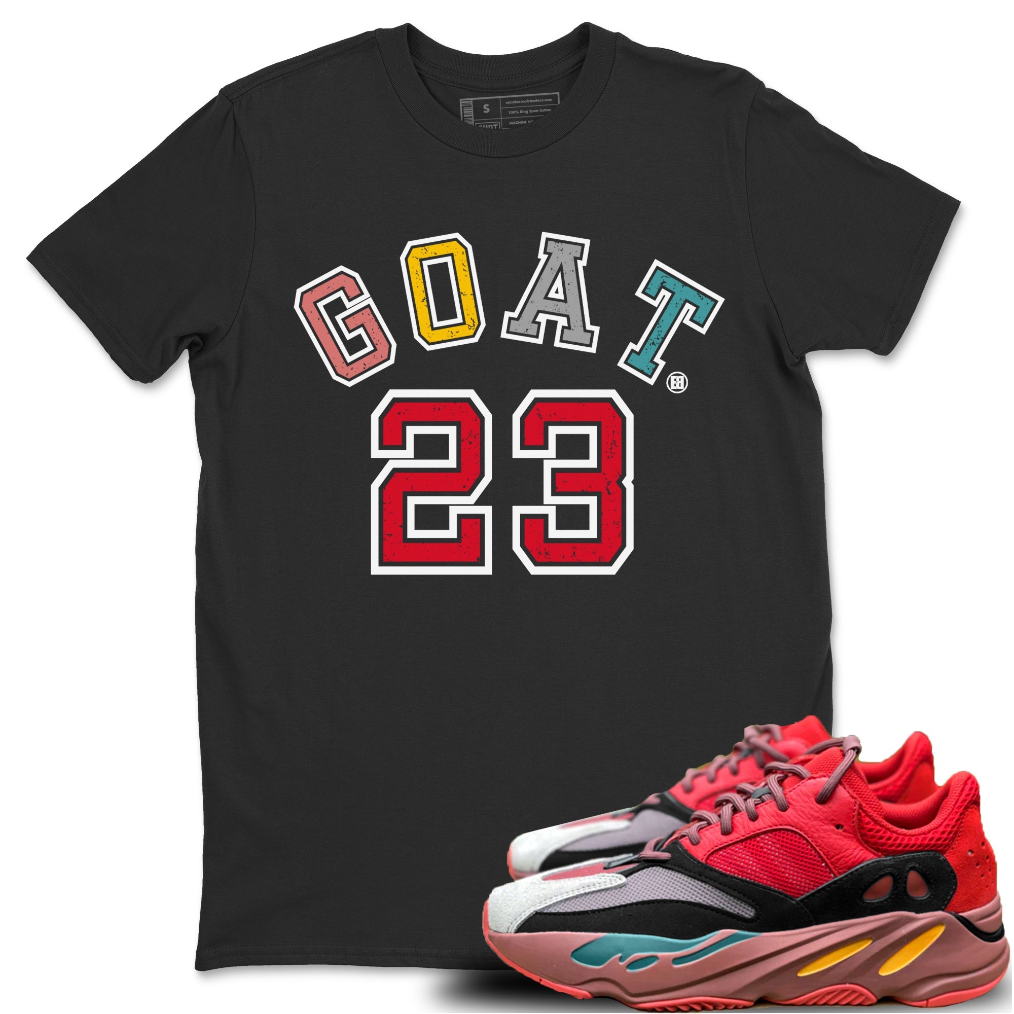 Yeezy 700 Hi-Res Red Shirt To Match Jordans Goat 23 Sneaker Tees Yeezy 700 Hi-Res Red Drip Gear Zone Sneaker Matching Clothing Unisex Shirts