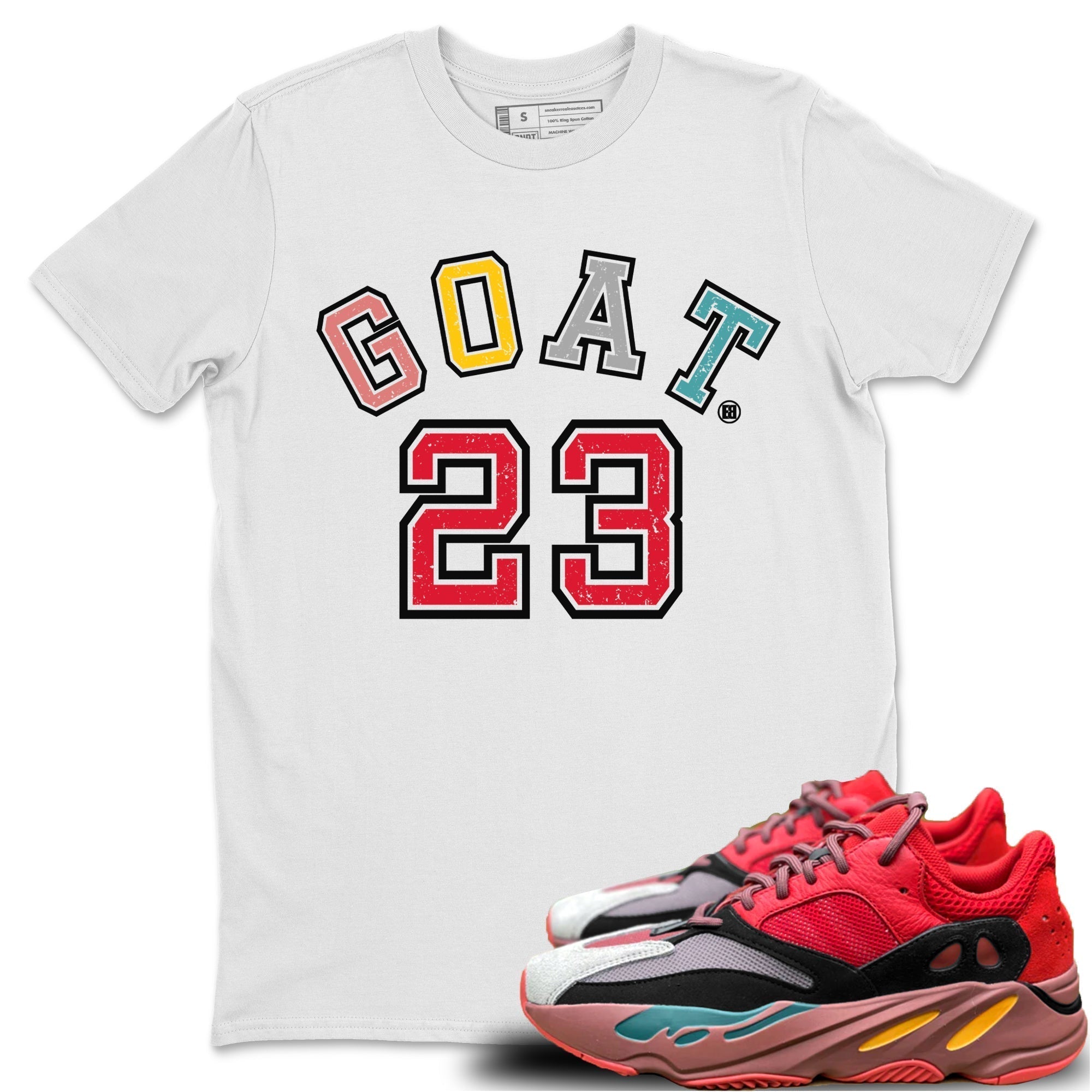 Yeezy 700 Hi-Res Red Shirt To Match Jordans Goat 23 Sneaker Tees Yeezy 700 Hi-Res Red Drip Gear Zone Sneaker Matching Clothing Unisex Shirts