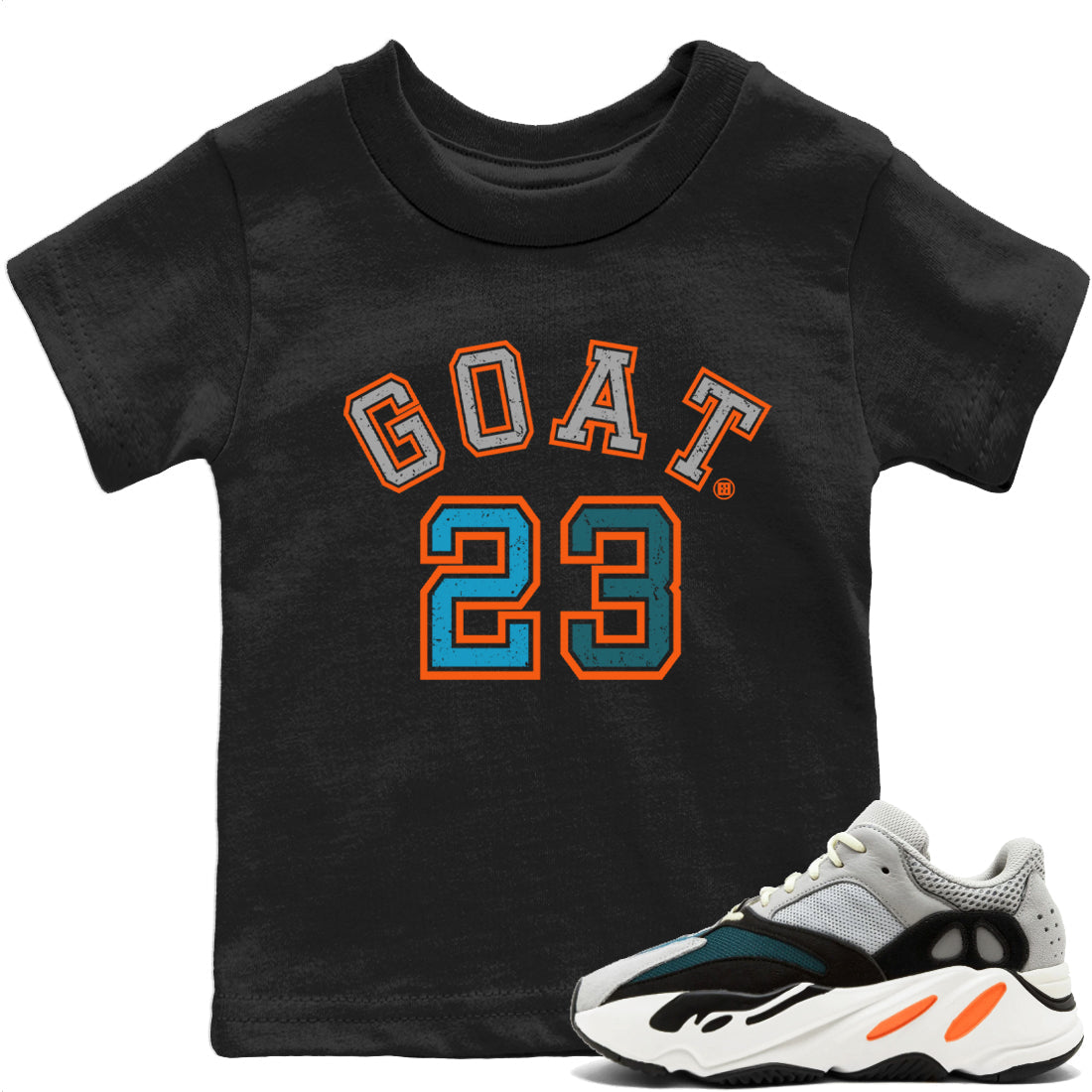 Yeezy 700 Wave Runner Shirt To Match Jordans Goat 23 Sneaker Tees Yeezy 700 Wave Runner Drip Gear Zone Sneaker Matching Clothing Kids Shirts