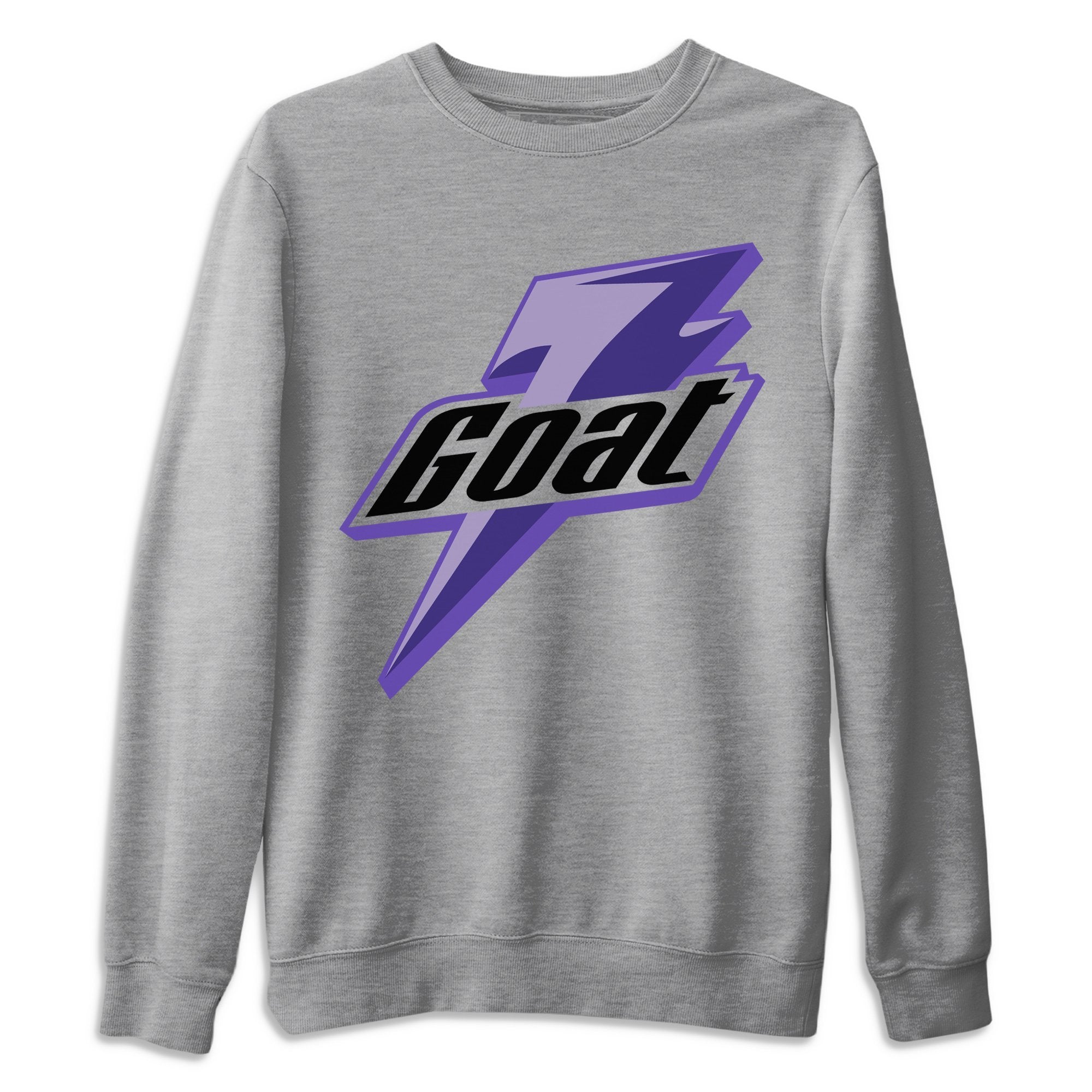 Jordan 1 Court Purple Sneaker Matching T-Shirt Goat Sneaker Tees Jordan 1 Court Purple Sneaker Release Tees Crew Neck Tees