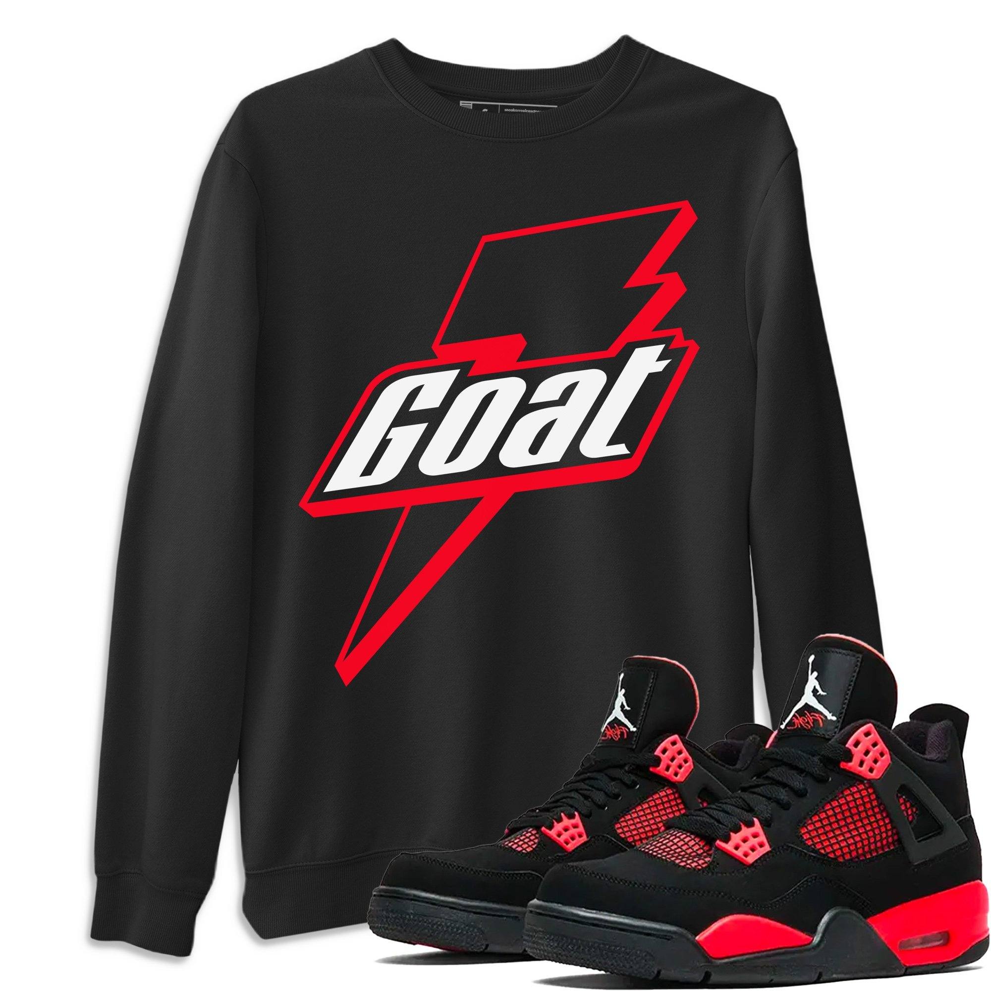 Jordan 4 Red Thunder Shirt To Match Jordans Goat Sneaker Tees Jordan 4 Red Thunder Drip Gear Zone Sneaker Matching Clothing Unisex Shirts