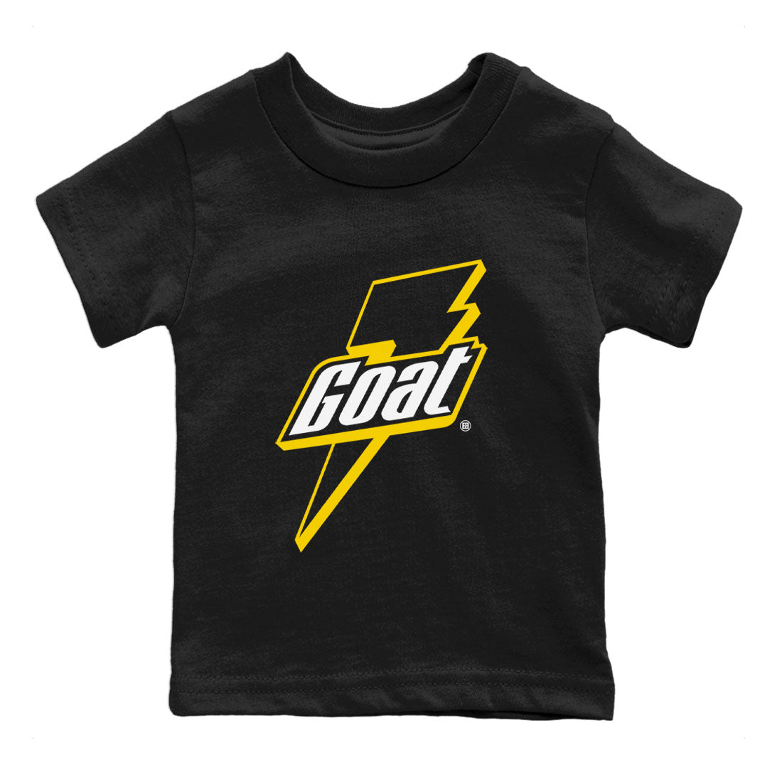 Air Jordan 4 Thunder Sneaker Match Tees Goat Streetwear Sneaker Shirt Air Jordan 4 Retro Thunder Tee Kids Shirts Black 2