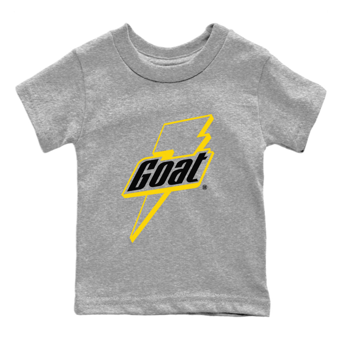 Air Jordan 4 Thunder Sneaker Match Tees Goat Streetwear Sneaker Shirt Air Jordan 4 Retro Thunder Tee Kids Shirts Heather Grey 2