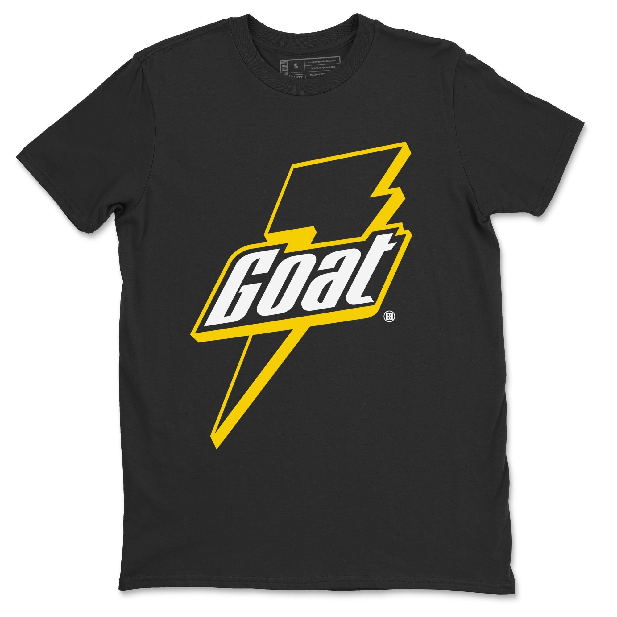 Air Jordan 4 Thunder Sneaker Match Tees Goat Streetwear Sneaker Shirt Air Jordan 4 Retro Thunder Tee Unisex Shirts Black 2
