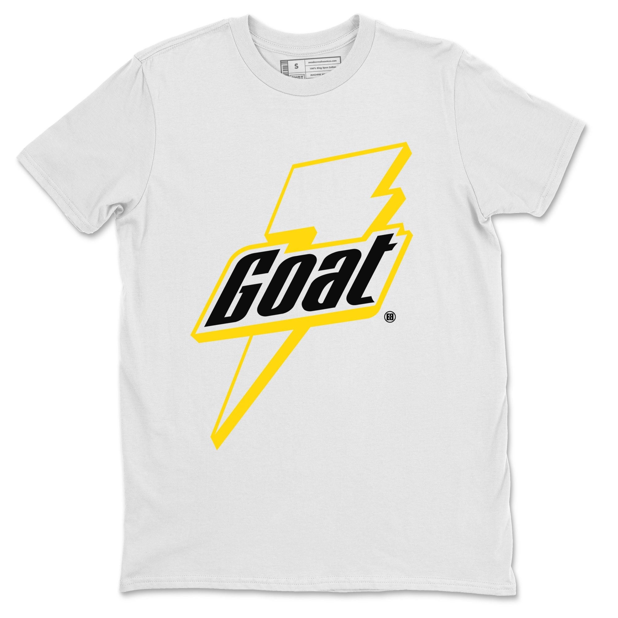 Air Jordan 4 Thunder Sneaker Match Tees Goat Streetwear Sneaker Shirt Air Jordan 4 Retro Thunder Tee Unisex Shirts White 2